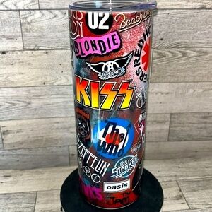 Rock bands 20oz stainless steel hand made tumbler